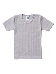 Cosilana Kids T-Shirt Wool/Silk/Cotton - Grey