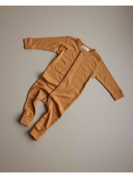 Unaduna Woolen jumpsuit 2 in 1 feet - inca gold