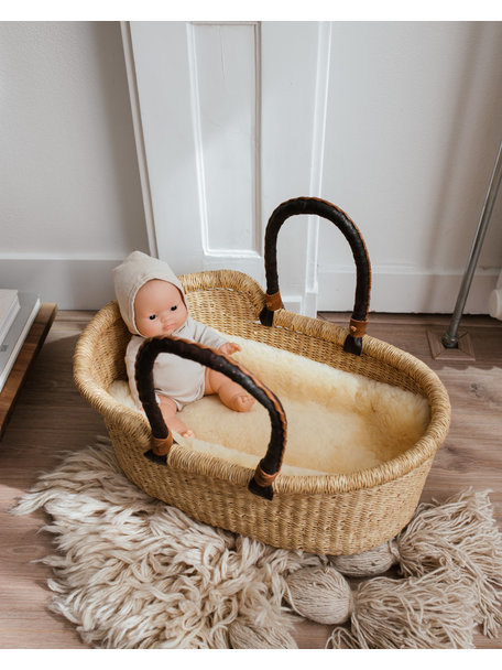 Fair Trade Handwoven moses doll basket