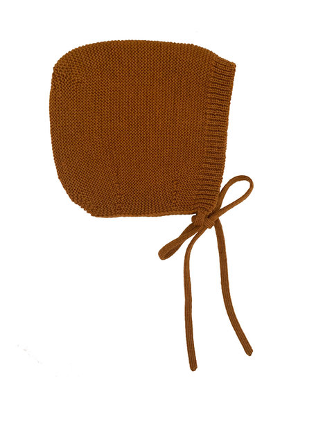 Hvid Merino Wool Bonnet - Rust