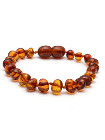 Amber Amber Ladies anklet 23cm - cognac