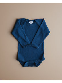 Hocosa Baby body wool/silk - dark blue