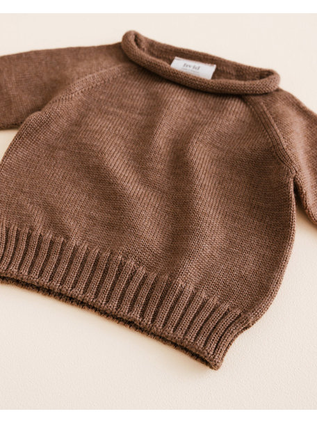 Hvid Wool sweater Georgette - mocha