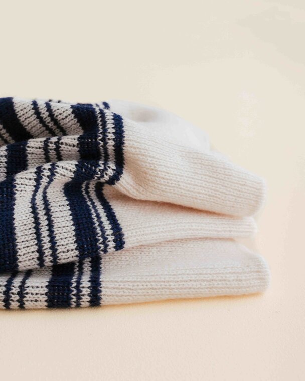 Hvid Merino wool baby blanket Gilbert blue Ziloen Ziloen