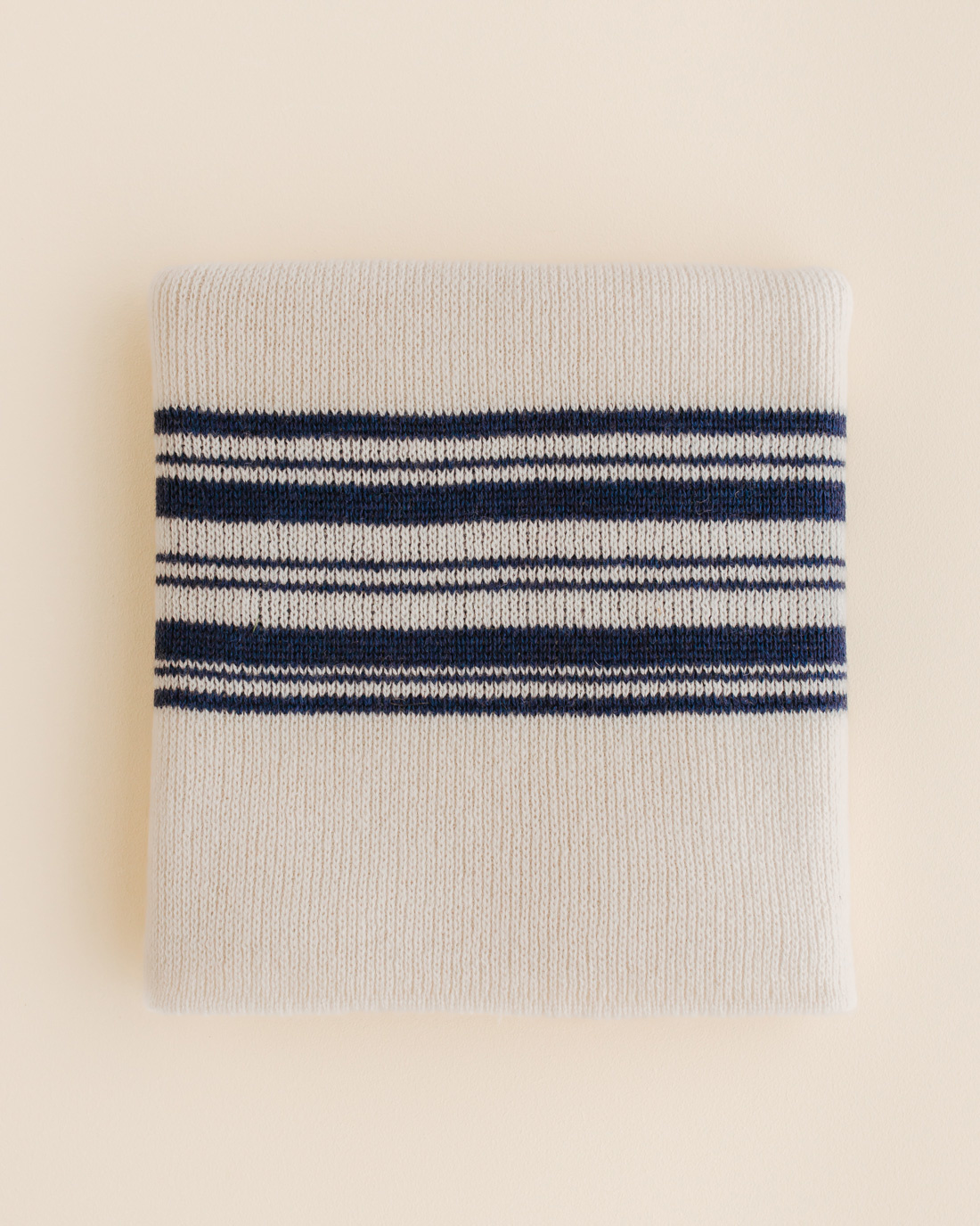 Hvid Merino wool baby blanket Gilbert - blue | Ziloen - Ziloen