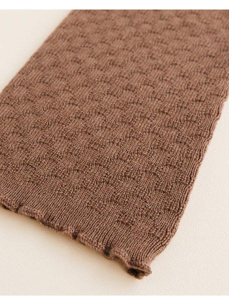 Hvid Tube scarf Gigi - mocha