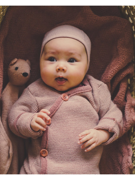 Disana Baby Cardigan Organic Merino Wool - Pink