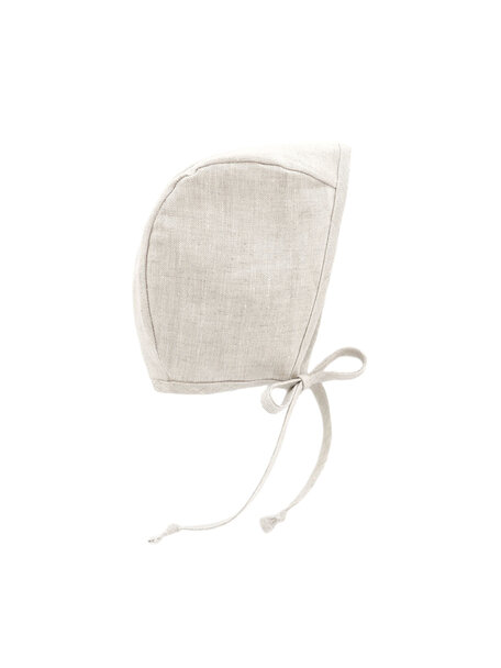 Briar Handmade Linen bonnet - sand