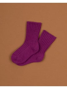 Joha Wool children's socks - raspberry