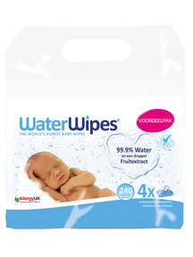 WaterWipes Baby Wipes Multipack (4x 60 pieces)