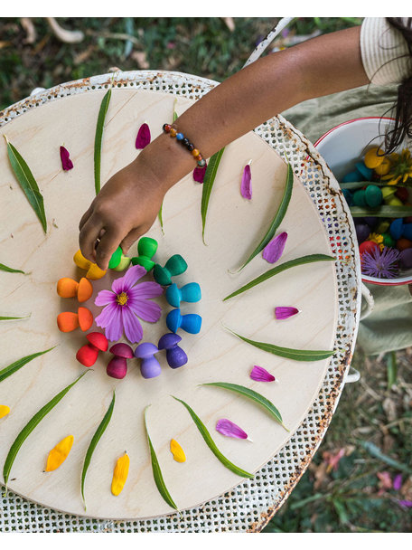 Grapat Mandala rainbow mushrooms