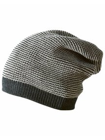 Disana Beanie Long Organic Wool - Anthracite