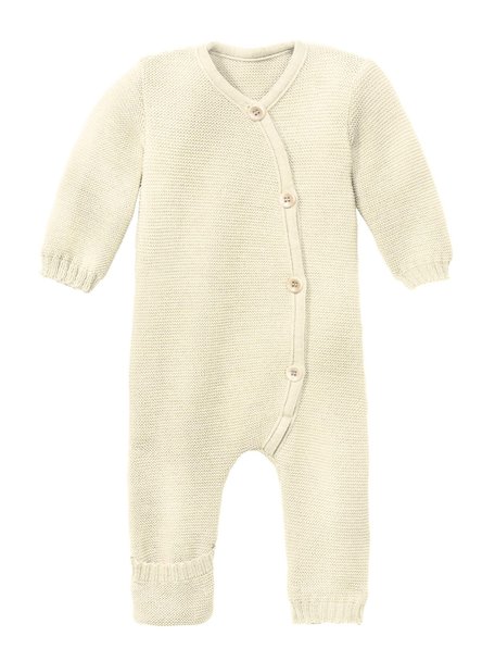 Disana Merino wool knitted overall - natural