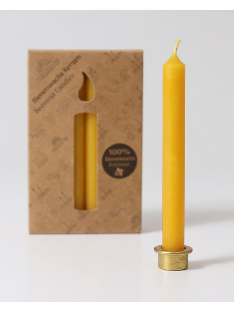 Grimm's Amber Beeswax Candles (100%)