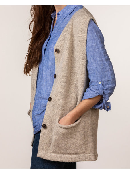 Eribé Womens cardigan herd - fallow