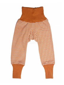 Cosilana Baby Pants Striped Wool/Silk - Orange