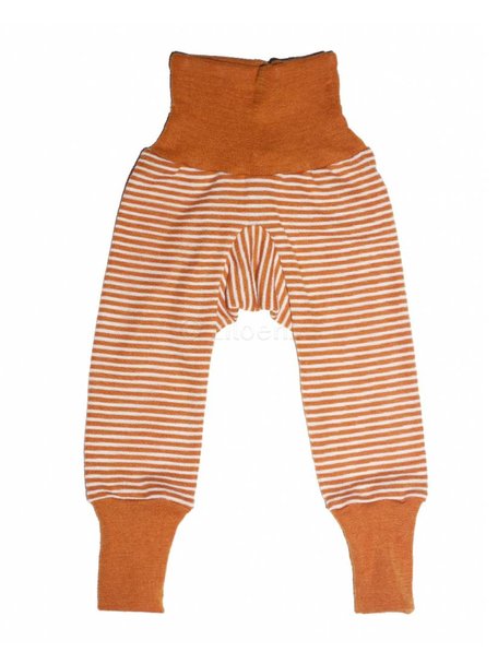 Cosilana Baby Pants Striped Wool/Silk - Orange
