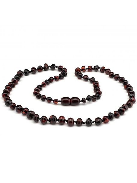 Amber Amber Ladies Necklace Extra Long 64 cm - Cherry
