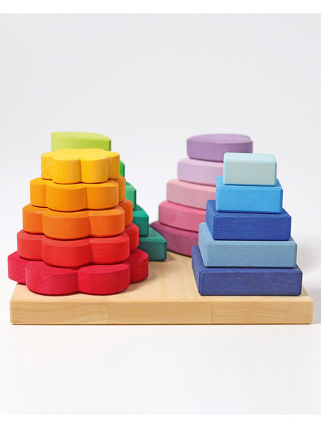 Grimm's Stacking towers 4 in 1 - 20 pcs