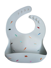 Mushie Silicone Baby Bib - Retro Cars