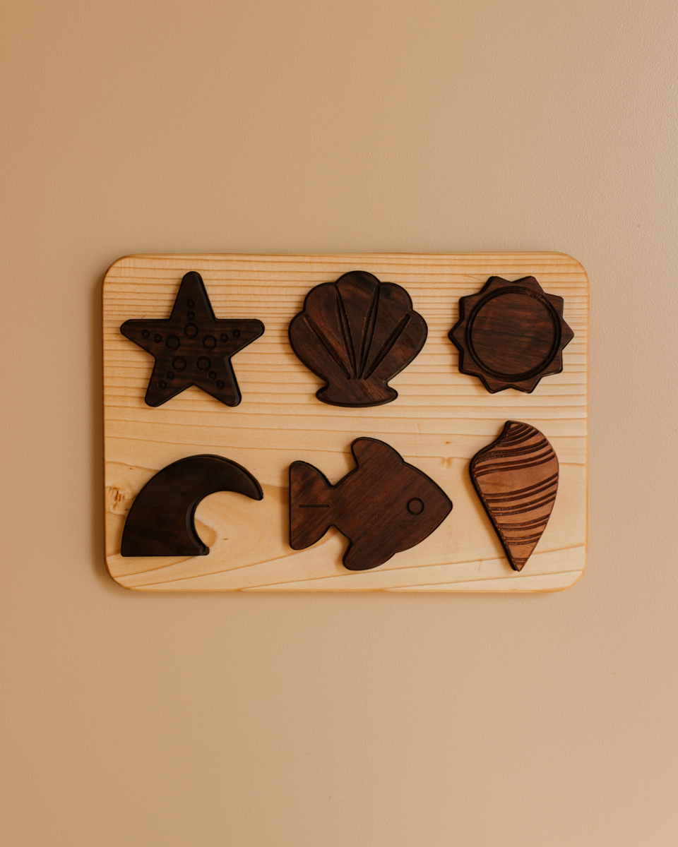 Puzzle Wooden Ocean Creatures - Buttonworks main image 1