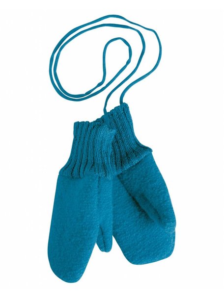 Disana Mittens Boiled Wool - Blue