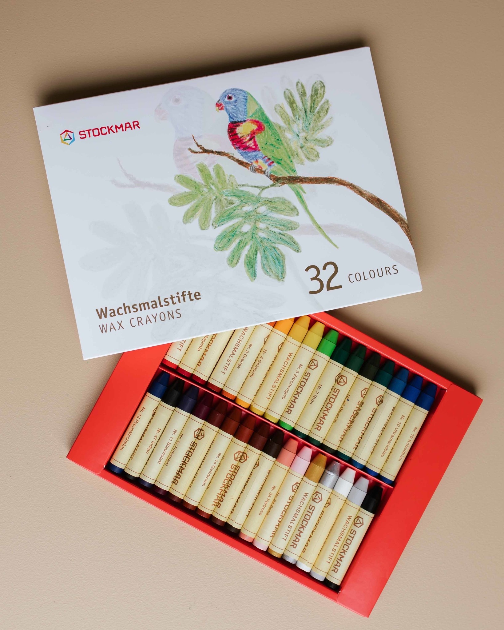 Stockmar Beeswax drawing sticks 32 pieces Ziloen