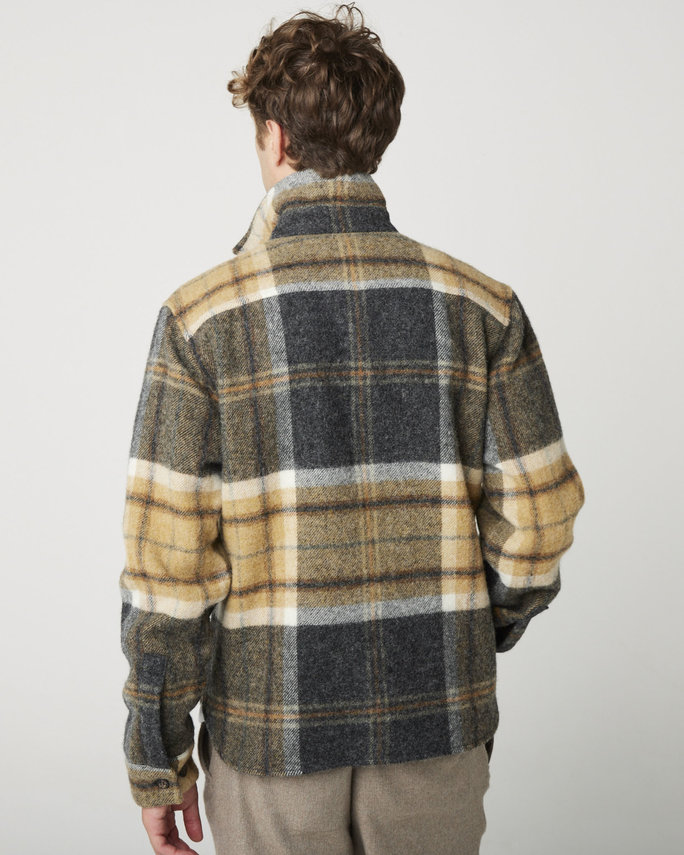 Peregrine wool men's overshirt - barney | Ziloen - Ziloen