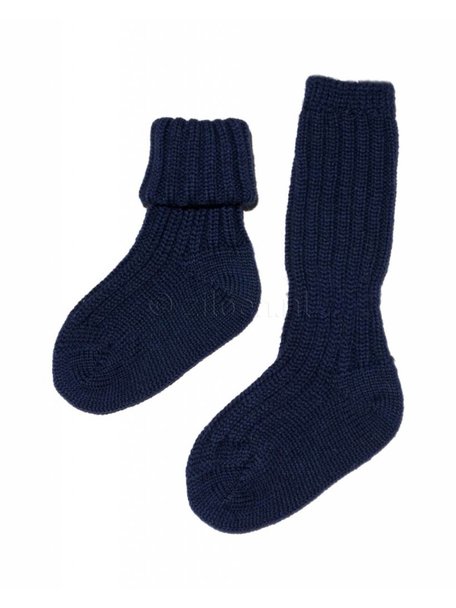 Grödo Thick Baby Socks Wool - Dark Blue