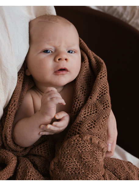Disana Baby Blanket Wool - Caramel (Exclusive by Ziloen)