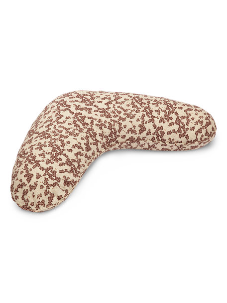 Konges Sløjd Nursing pillow cover -  winter leaves dark red