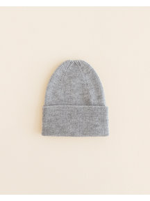 Hvid Beanie Fonzie newborn - grey