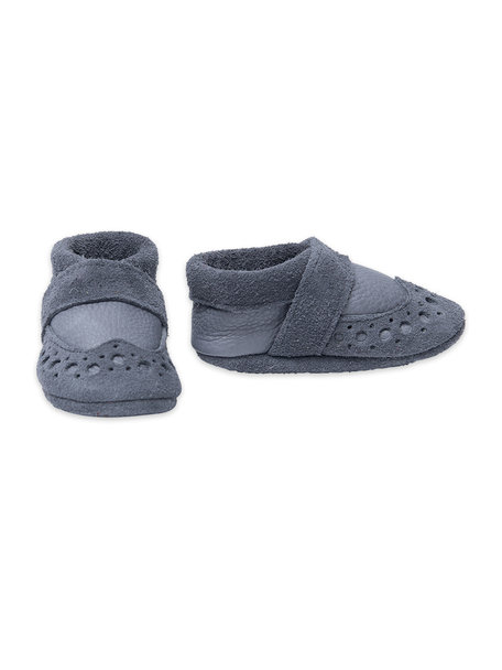 Pantolinos Baby Booties Leather - Grey