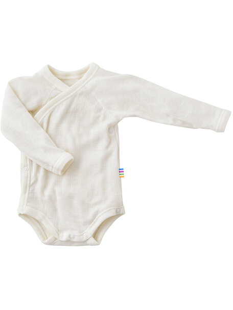 Joha Wrap body long sleeve wool  - Natural