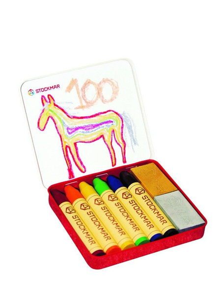 Stockmar Beeswax drawing sticks and blocks - the rainbow