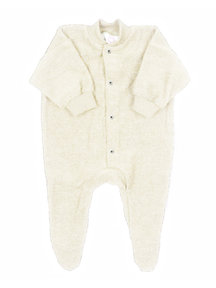 Cosilana - Organic Wool Terry Baby Pajamas - with Feet