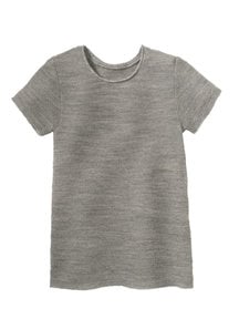 Disana Summer short sleeve shirt left knitted - grey