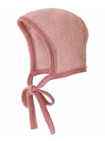 Disana Baby bonnet merino wool - rose