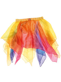 Grimm's Silk Fairy Skirt - Yellow/Rainbow