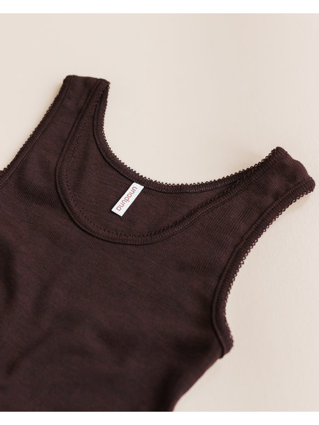 Unaduna Singlet tiny rib wool - kladdkaka