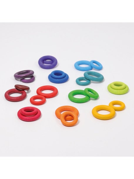 Grimm's Building rings - rainbow