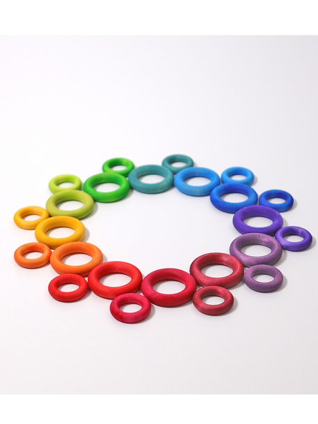 Grimm's Building rings - rainbow