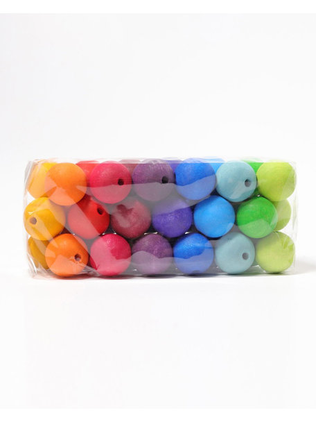 Grimm's Wooden beads large - rainbow