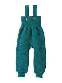 Disana Knitted dungarees - pacific