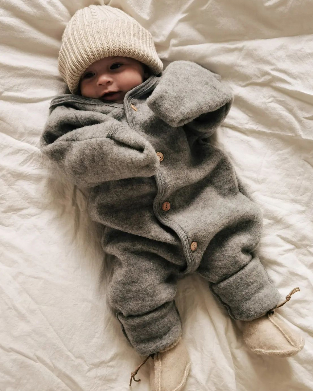 Overall Wool Fleece Grey