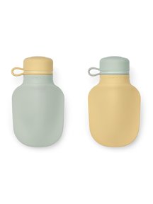 Liewood Silvia smoothie bottle 2 - pack - dusty mint/jojoba