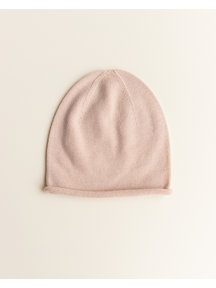 Hvid Efa beanie - apricot