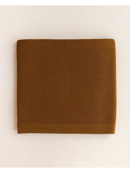 Hvid Cotton summerblanket Deedee - caramel