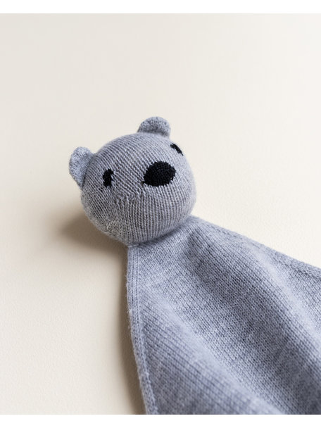 Hvid Teddy Tokki Cuddle Cloth - Grey Melange