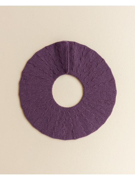 Hvid Merino Wool Collar - viola